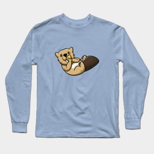 Cute Otter Selfie Long Sleeve T-Shirt